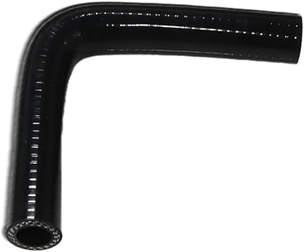 Automotive Silicone Tubing,ID 5/8"16mm90 Degree Elbow, 4.7" 120 mm leg length,Universal 3-Ply High Performance Coupler Silicone Hose for Turbo/Intercooler/Intake Piping Black, 5/8"16mm