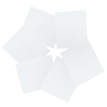 Hitefu 6 Pack Clear Acrylic Sheets 2mm Thick 4 x 6