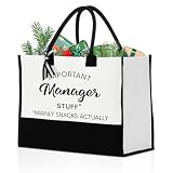Manager Tote Bag for Women Baseball Coach Thank You Gift for Soccer Coaches