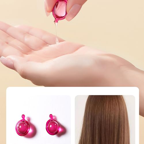 Capsules for Hair Care,Hair Serum Capsule,Repair Damaged Hair Oil Capsules,Hair Vitamin Serum Capsule,Deep Care Repair Damaged Hair,Hair Care Moisturizing Anti Frizz,Moisturizing - Image 6