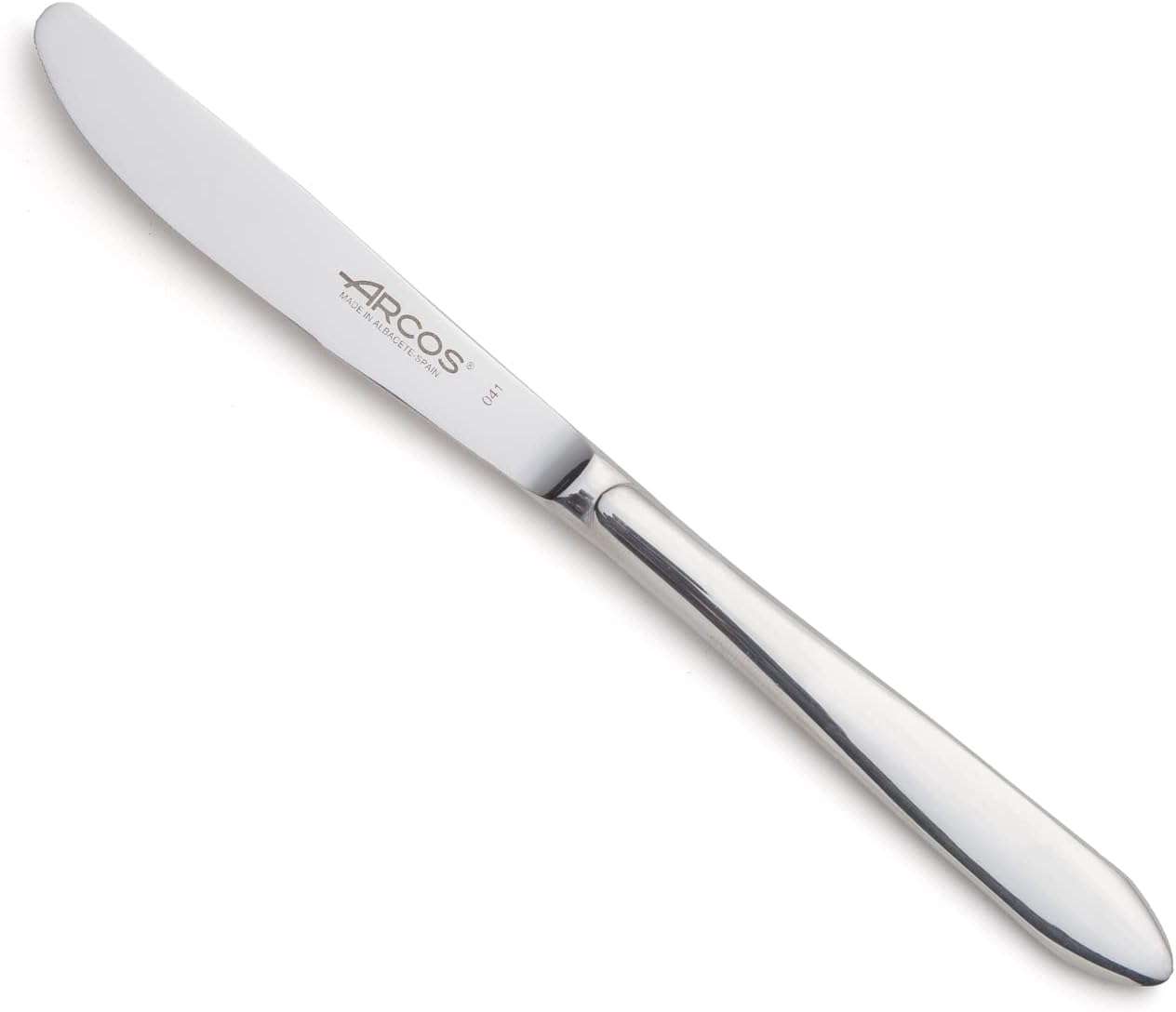 Arcos Berlin Series dessert knife. One-piece monoblock knife made of 18/10 stainless steel. Knife of 20 cm (7.87") very solid, resistant and durable.