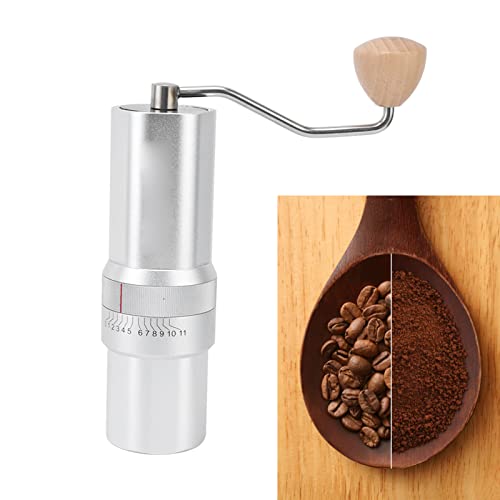 Kaffee-Handmühle, leicht zu reinigende Hand-Kaffeemühle aus Edelstahl, leiser Betrieb, tragbar, hohe Genauigkeit für… – Bild 3