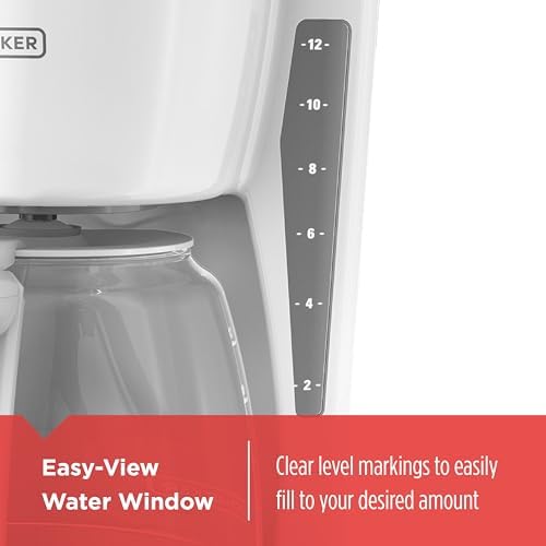 BLACK+DECKER CM1160W-1 CM1160W 12-Cup Programmable Coffeemaker, White/Stainless Steel - 2