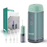 VOYOR-HEALTH Irrigador Dental Portatil Mini, Apto para Limpieza Dental en Casa y Viaje WF510 (Verde)