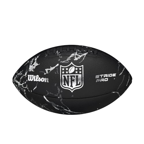 WILSON Stride Pro Eco Football - Official Size, Black Marble