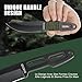 Omesio Small Tanto Fixed Blade Knife with Sheath, 3.14