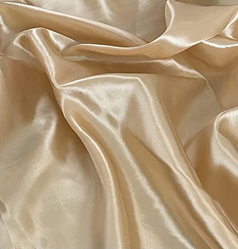 Novato Textiles Silky Satin Liquid Fabric Plain Luxury Craft Dressmaking Fabric 60'' Wide (Black, 1 Meter pre Cut)
