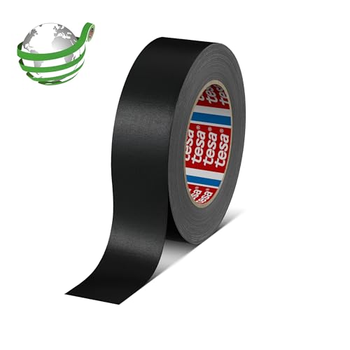 tesa band 4651 Premium leistungsstarkes Gewebeband versch. Breiten und Farben (19 mm x 50 m, schwarz)