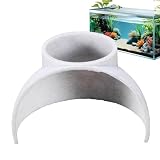 Poludatly Cuevas de pecera, túnel de Peces para Acuario, túnel subterráneo de Acuario, Adorno de Juguetes de pecera, Cueva de Acuario de Esquina, Accesorios de Tanque de camarones, decoración de