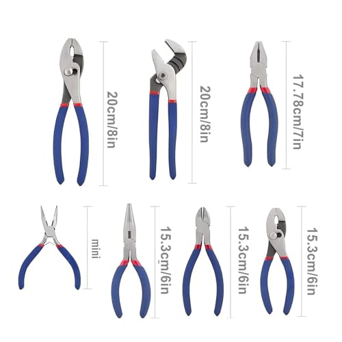 Serre-joint portable à bec long et jeu de pinces pour plomberie et auto