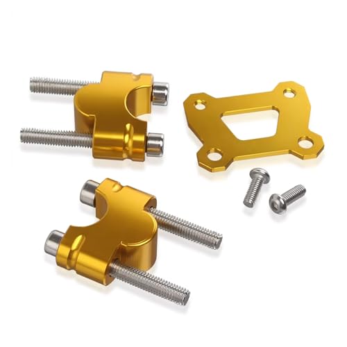 Adaptateur guidon 25 mm or anodisé de haute précision pour MT-07