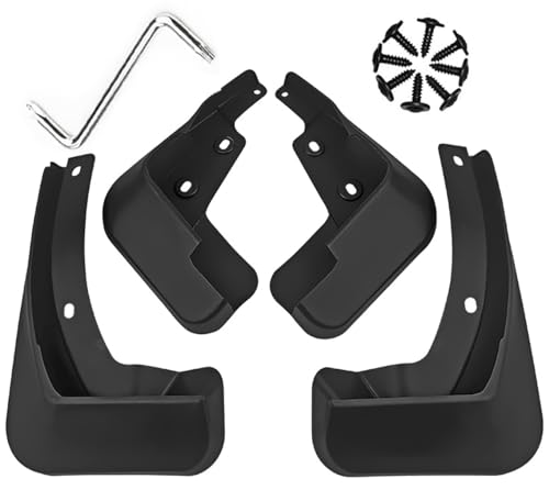 Image of Mud Flaps Mud Guards Fit for Chevrolet Cruze Hatchback 2017-2018, Front & Rear Mud Splash Guards Accessories - 4 Pc, Black