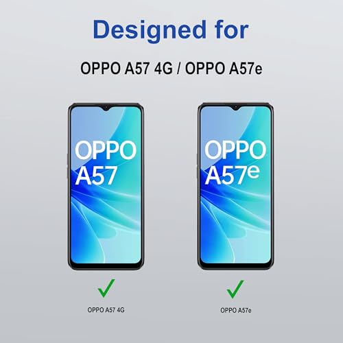 Image of ZAP CASE HD Plus Tempered Glass Screen Protector Compatible for Oppo A57 4G (Black) Edge to Edge Coverage with Easy Installation Kit