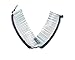 Banana Clip by HairZing - Double Comb for Thick, Curly, Kinky Hair - Put Your Hair Up in Seconds with No Damage, Creases, or Pain - Comfy UpDo, Ponytail, French Twist, Bun (Brown Cord)