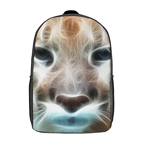 Sac à dos imprimé en 3D Cougar avec relief visuel unique de 17 pouces