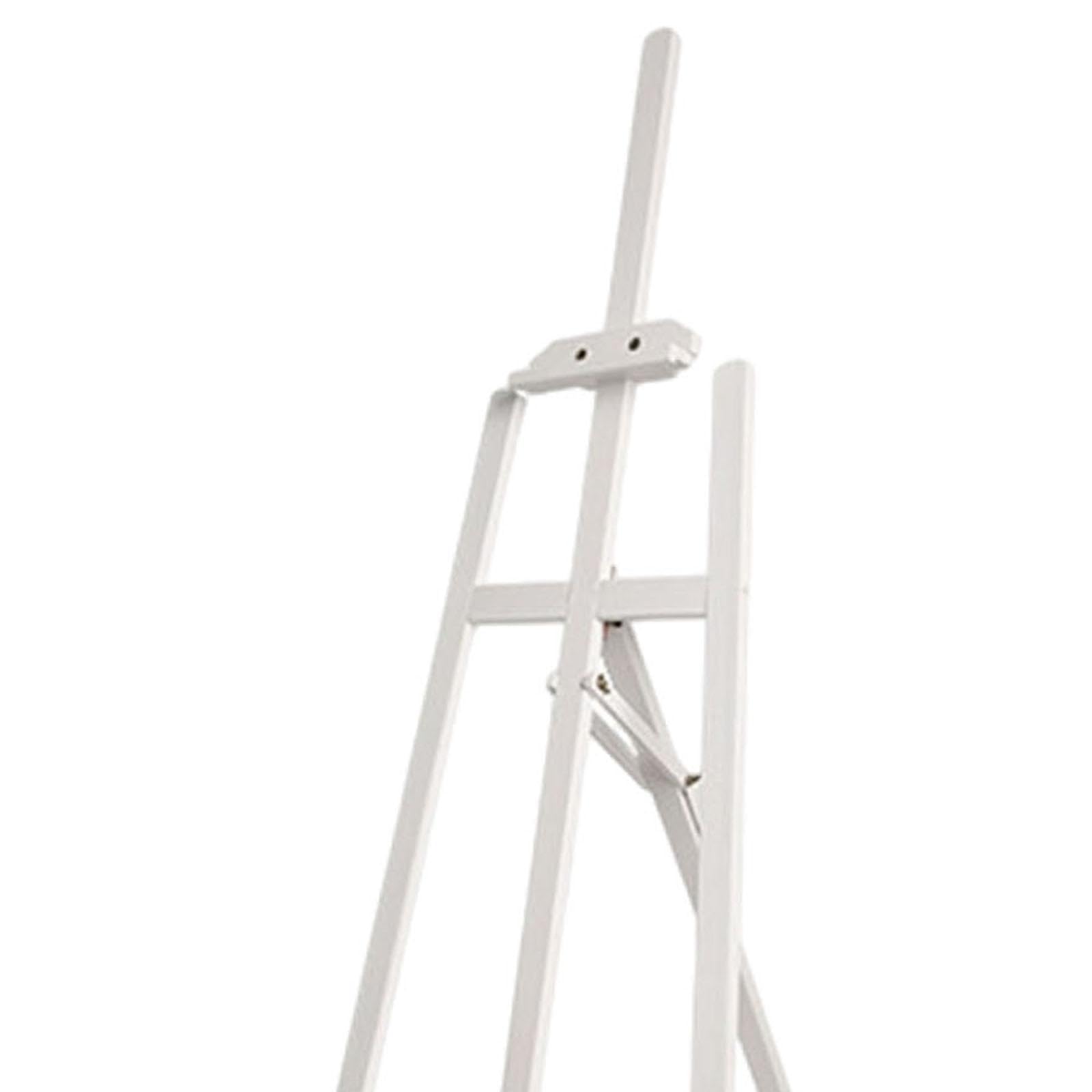 Caballete de Madera para Pintar, Caballete para Artistas, Suministros de Arte, Supporte para Pintar en El Suelo, Color Rosa, Blanco
