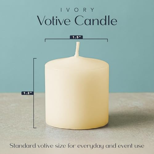 Image of Royal Imports Votive Candles Unscented Candles for Wedding Centerpieces Ivory, Pack of 72 Dripless Wax for Parties, Aromatherapy, Devotional, Home Decor, Spas & Holiday Gifts