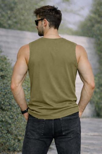 Image of JUGULAR Tank Tops Sleeveless T-Shirt for Men Gym Wear Vest Printed Stylish Round Neck Running for Sports Workout Fitness & Casual or Beach Wear