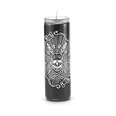 7 Day Skull (D.U.M.E) Prayer Candle Black for Hex, Spiritual Healing Spell-Casting Witchcraft Wishing Manifestation Magical Positive Energy Protection Blessing Ritual Wish Candles Cover