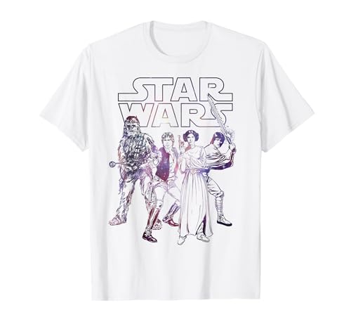 T-shirt Star Wars Rebel Heroes imprimé t-shirt geek espace et vêtement galaxy science-fiction