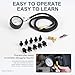 Oil Pressure Tester Kit, 0–140 PSI Engine Oil Pressure Gauge with Hose & Brass Adapters, Automotive Diagnostic Tool for Cars, Motorcycles, Small Diesel Engines, with Storage Case (Blue)