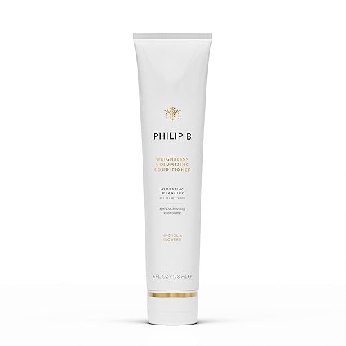 PHILIP B Acondicionador voluminizador sin peso 6 onzas (6.0fl oz)  Desenredador de cabello ultraligero, añade cuerpo extra y brillo
