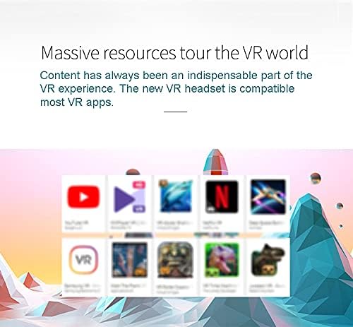 VR Glasses for phones, Bluetooth VR Headset for iphone/ Samsung phone 3D Virtual Reality Glasses with Wireless Remote Control, VR Glasses for Movies & Games Compatible for Android / iOS Phones (Black)