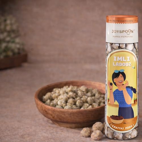 Image of JoySpoon Imli Ladoo 300g Tangy Sweet Mukhwas Imli Ladoo & Churan Goli Taste Mouth Freshner