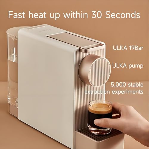 Ekspres do kawy, ekspres do kawy na kapsułki, 1200 W, zbiornik na wodę 620 ml, ciśnienie 19 barów, regulowany uchwyt na kubek, automatyczne zamykanie, idealny do domu, biura, hotelu