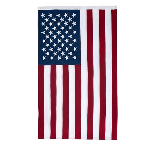 Drapeau américain fabriqué aux USA Homissor en coton véritable pour célébrer l'histoire