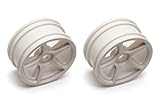 Team Associated 5 De Spoke Wheels, White