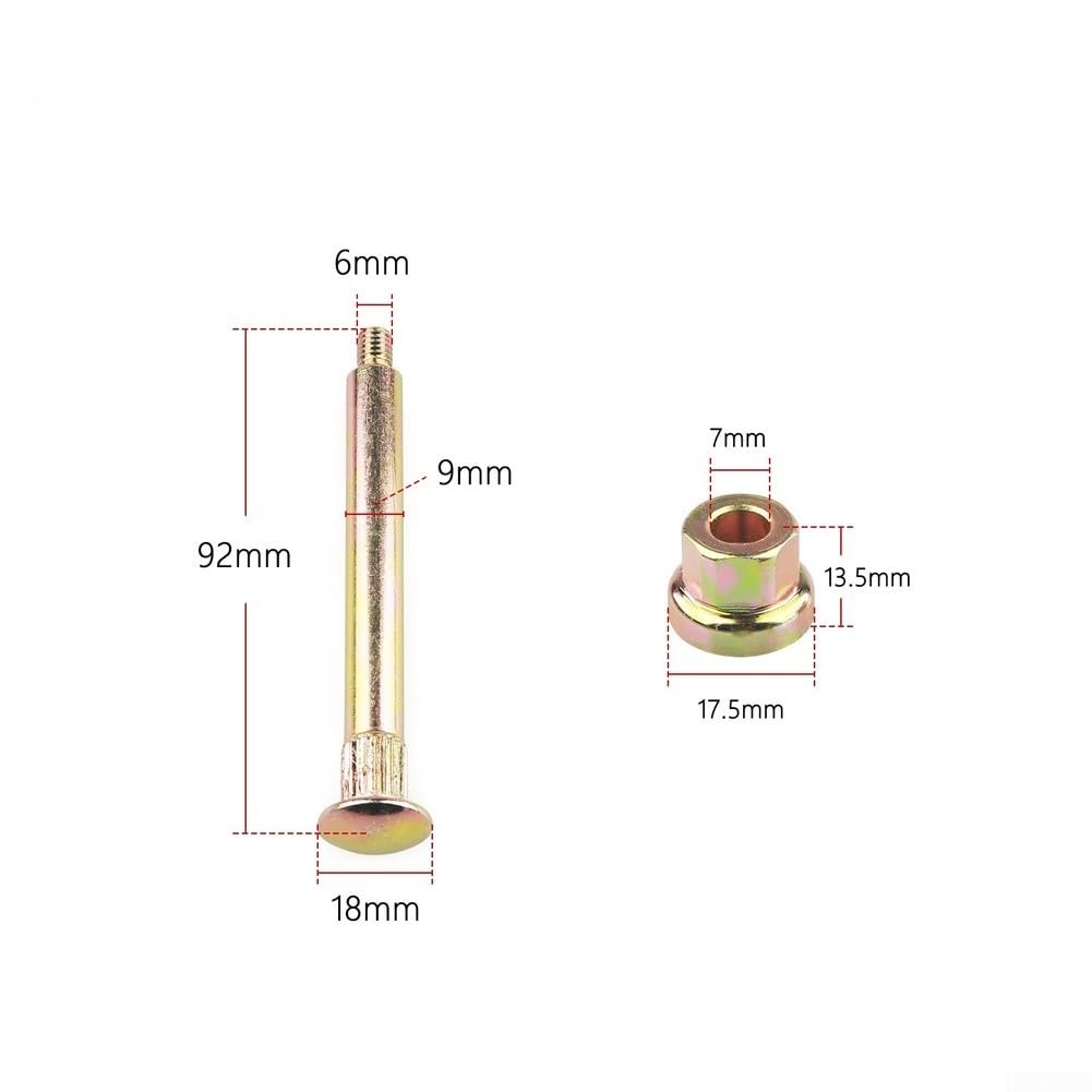 Yuanpgky Kit di riparazione perno e boccola per cerniere in acciaio, per Wrangler 1994-2006, ricambio OEM 55176366, 55176367, 55176368, 55176369, 6504417