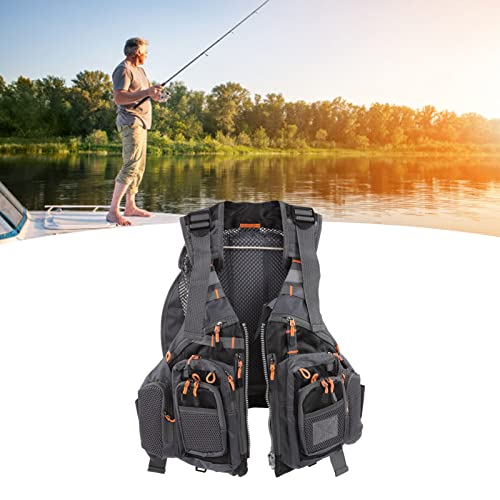 Mochila con chaleco de pesca duradera que alivia el dolor de espalda al caminar 2