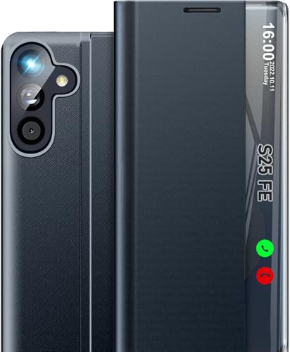 Coque Samsung S25 FE fine avec béquille et fenêtre transparente