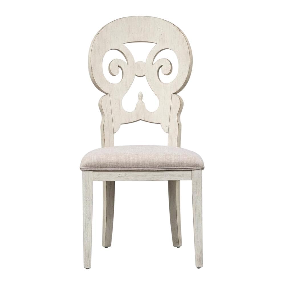 Solid Wood Splat Back Side Chair by Starlight Canyon Home – Solid + Manufactured Wood, White