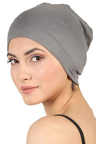 Deresina Headwear Schlafmütze, Chemo Kopfbedeckung (Grau)