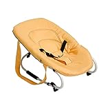 Hauck / Babywippe Rocky / Schaukelfunktion / verstellbare Rückenlehne, Sicherheitsgurt und Tragegriffe / ab Geburt bis 9 kg verwendbar / kippsicher und tragbar, Banana (gelb)