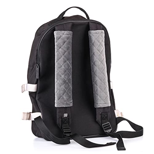 Amooca Soft Auto Seat Belt Cover Seatbelt Shoulder Pad Cushions 2 PCS for a More Comfortable Driving Universal Fit for All Cars and Backpack Dark Gray by Amooca - Image 5