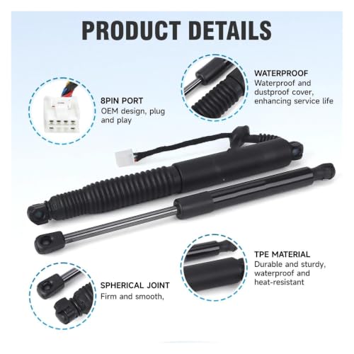 Jambe de force electrique Tesla Model 3 amortisseur hayon 1551488-99-B
