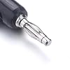 Atoplee Stackable Plugs 6 Pairs Black and Red Stackable Solderless Banana Plug Connectors