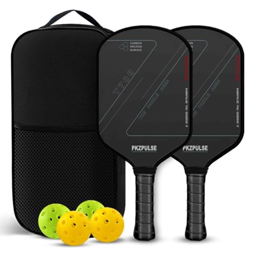 PKZPULSE Pickleball Paddles Set – 2 Paddles, 4 Standard Balls, Portable Bag – for Casual Play & Family Fun - image 1
