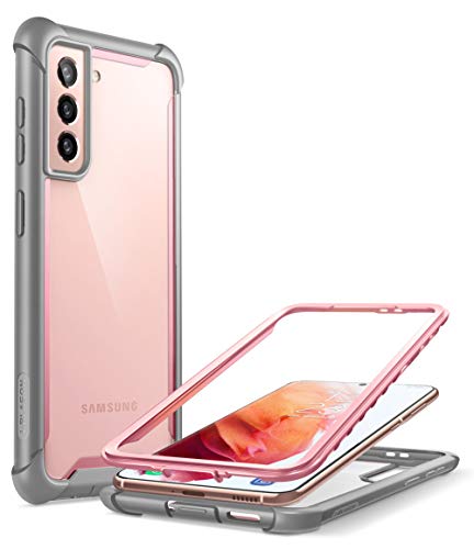 Image of i-Blason PC Ares Series Case Cover For Galaxy S21 5G (2021 Release), Rugged Clear Bumper Case Cover Without Built-In Screen Protector (Pink)