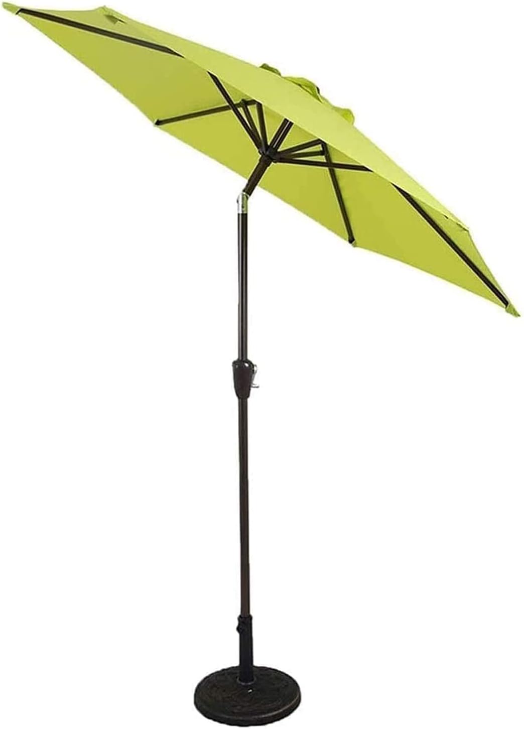 Garden Umbrellas Crank and Push Button Tilt Umbrella for Outdoor, Garden and Yard Outdoor Patio Umbrellas Umbrellas Parasols 7ft Patio Steel Powder Coated Umbrella(Color:.B)(.B)