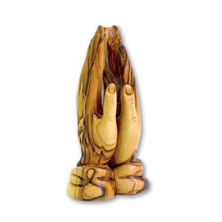 Holy Land Market Olive Wood Hand Carved Praying Hands