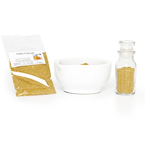 Gelbes Currysalz, Curry-Pulver, Curry Salz, Curry-Indisch, Meersalz Curry-Gewürzmischung, Currygewürz, Curry-Vegan, 30g