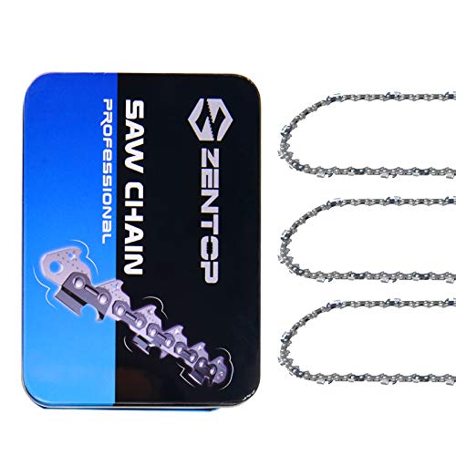 Zentop 16-Inch 3 Pack Chainsaw Chain - 3/8
