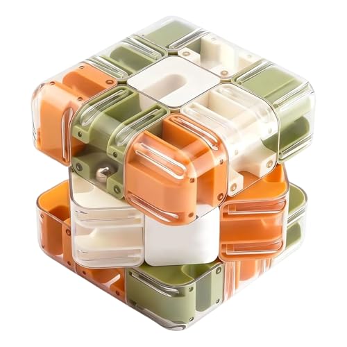 2026 Rompecabezas de Cubo de Laberinto 3D Grande, 3x3 Laberinto de Bolas, Engaging Brain Teaser Toy, para Niños y Adultos (B)
