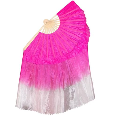 Abanico de baile de rosas degradadas para danza clásica y espectáculos de gala