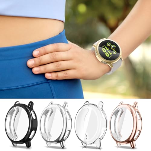 Fundas protectoras para Garmin Vivoactive 5 con elegante acabado metálico chapado de diseño 6