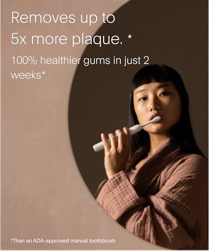 Image of SURI Recyclable Plant-Based, Electric Toothbrush Heads - Long Lasting Replacement Heads | Compatible Only Sonic Electric Toothbrush - Sea Mist, Pack of 3